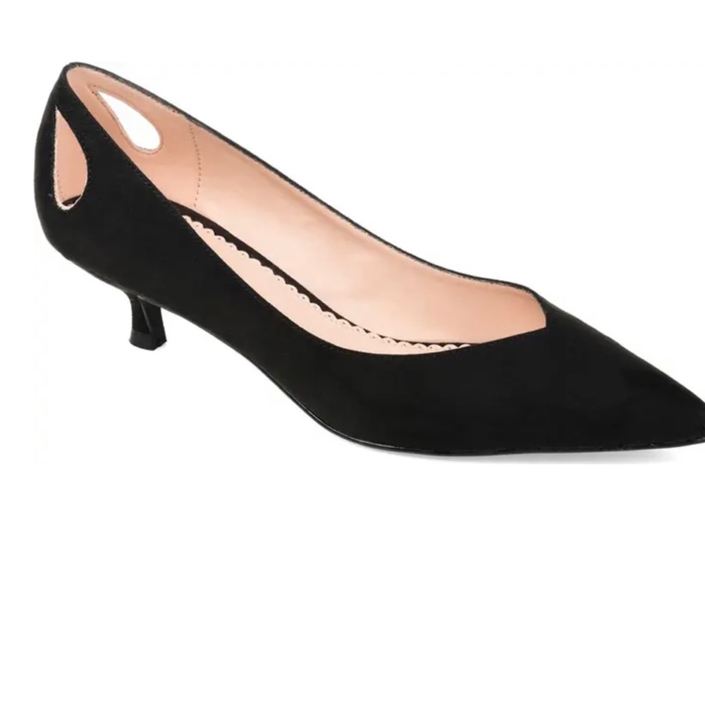 NEW IN BOX Journee Collection Goldie Black kitten heels Size 7.5